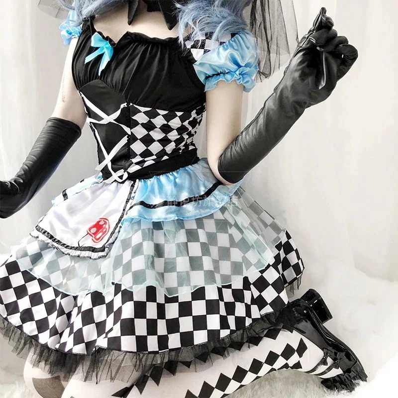ハロウィン 衣装 大人 アリス メイド人 吸血鬼 ピエロ服装 ロリー lolita プリンセスワンピース