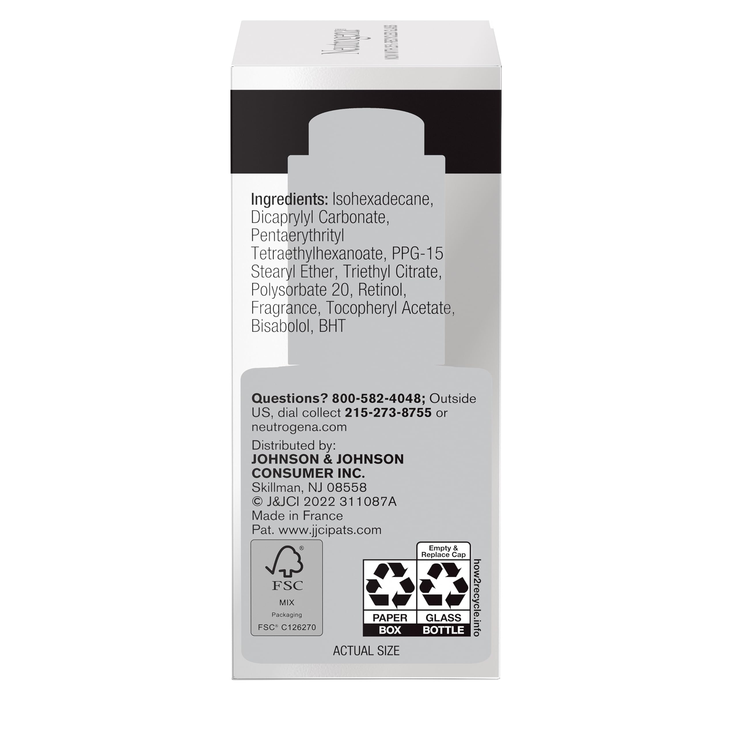 Neutrogena, Rapid Wrinkle Repair(ラピッドリンクルリペア)レチノールオイル30ml(1液量オンス) Neutrogena, Rapid Wrinkle Repair(ラピッドリンクルリペア)レチノールオイル30ml(1液量オンス)
