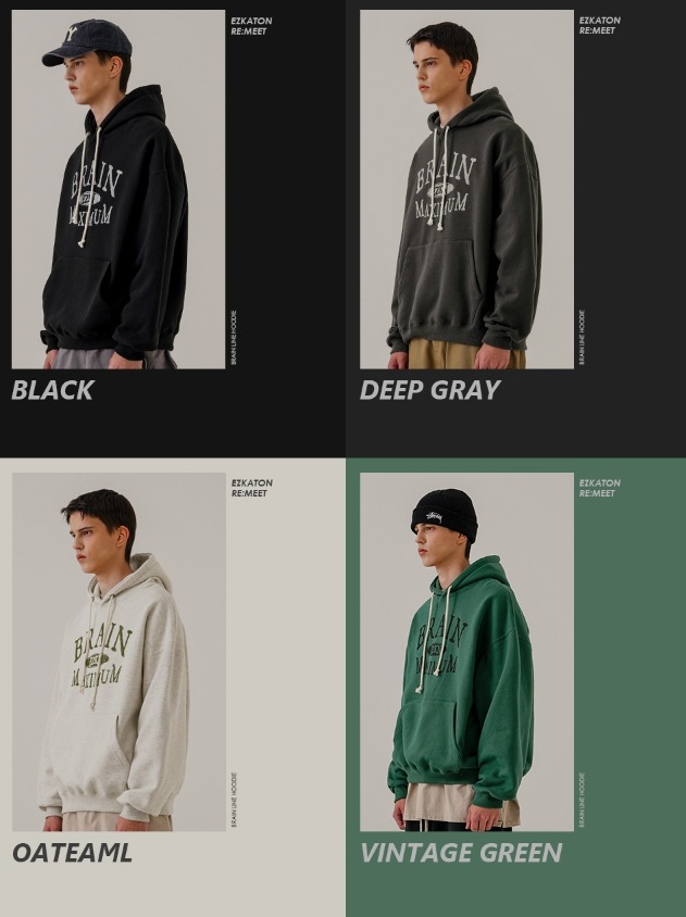 [ EZKATON ]★BRAIN LINE HOODIE EZKATON] Brain Line Brushed Hoodie パーカー