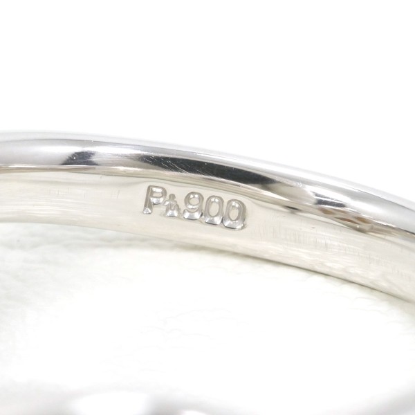 PT900 プラチナ リング 12号 パール(真珠) 約9mm ダイヤ 0.11 ジュエリー 中古 PT900 プラチナ リング 12号 パール(真珠) 約9mm ダイヤ 0.11 ジュエリー 中古