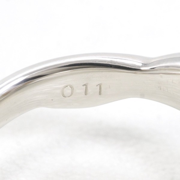 PT900 プラチナ リング 12号 パール(真珠) 約9mm ダイヤ 0.11 ジュエリー 中古 PT900 プラチナ リング 12号 パール(真珠) 約9mm ダイヤ 0.11 ジュエリー 中古