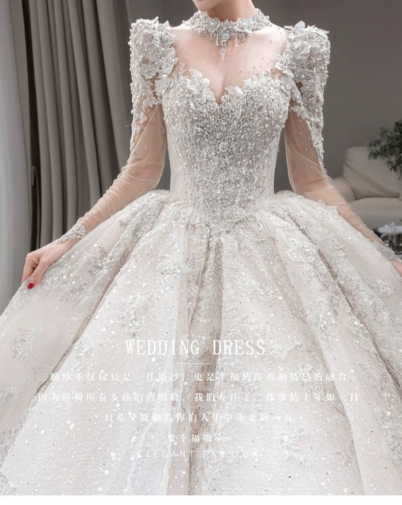 長袖ウェディングドレス 2025 ブライダルメイン ウェディングドレス 小さい 大きいサイズ 妊婦 重工業 スリム 長袖ウェディングドレス 2025 ブライダルメイン ウェディングドレス 小さい 大きいサイズ 妊婦 重工業 スリム