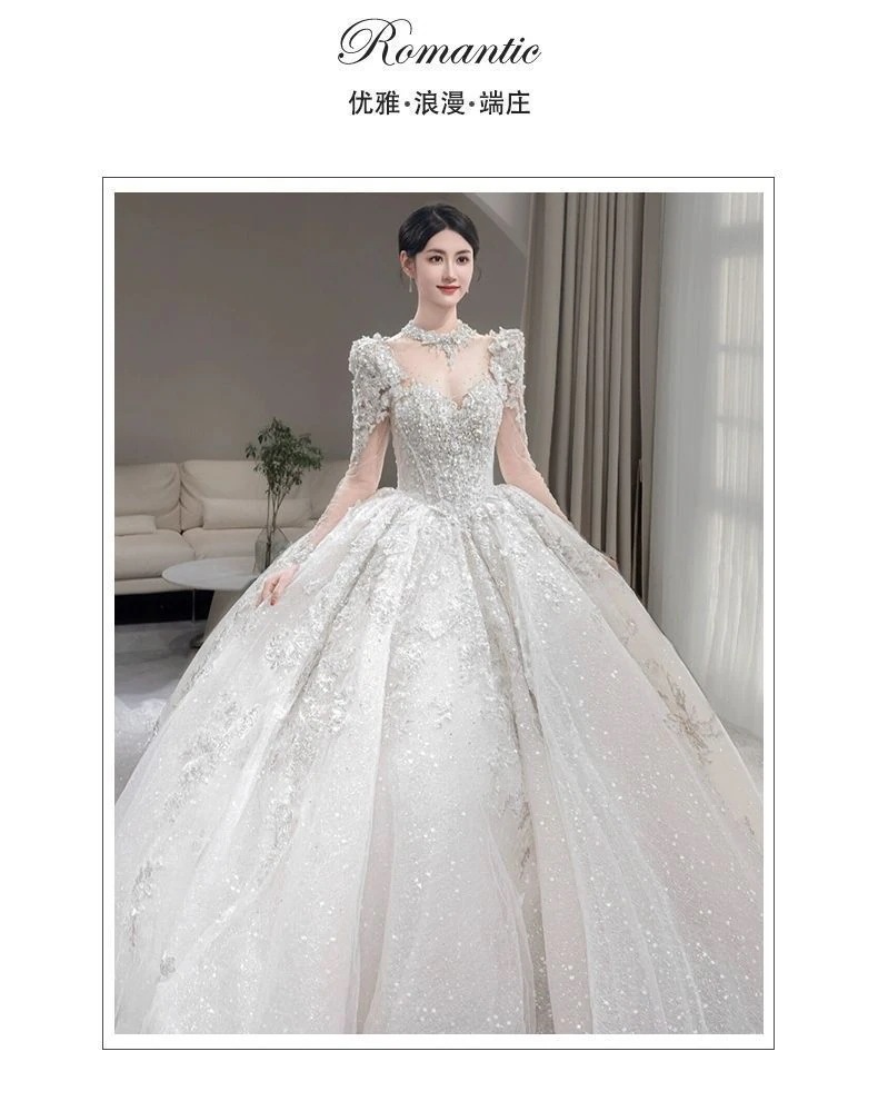 長袖ウェディングドレス 2025 ブライダルメイン ウェディングドレス 小さい 大きいサイズ 妊婦 重工業 スリム 長袖ウェディングドレス 2025 ブライダルメイン ウェディングドレス 小さい 大きいサイズ 妊婦 重工業 スリム