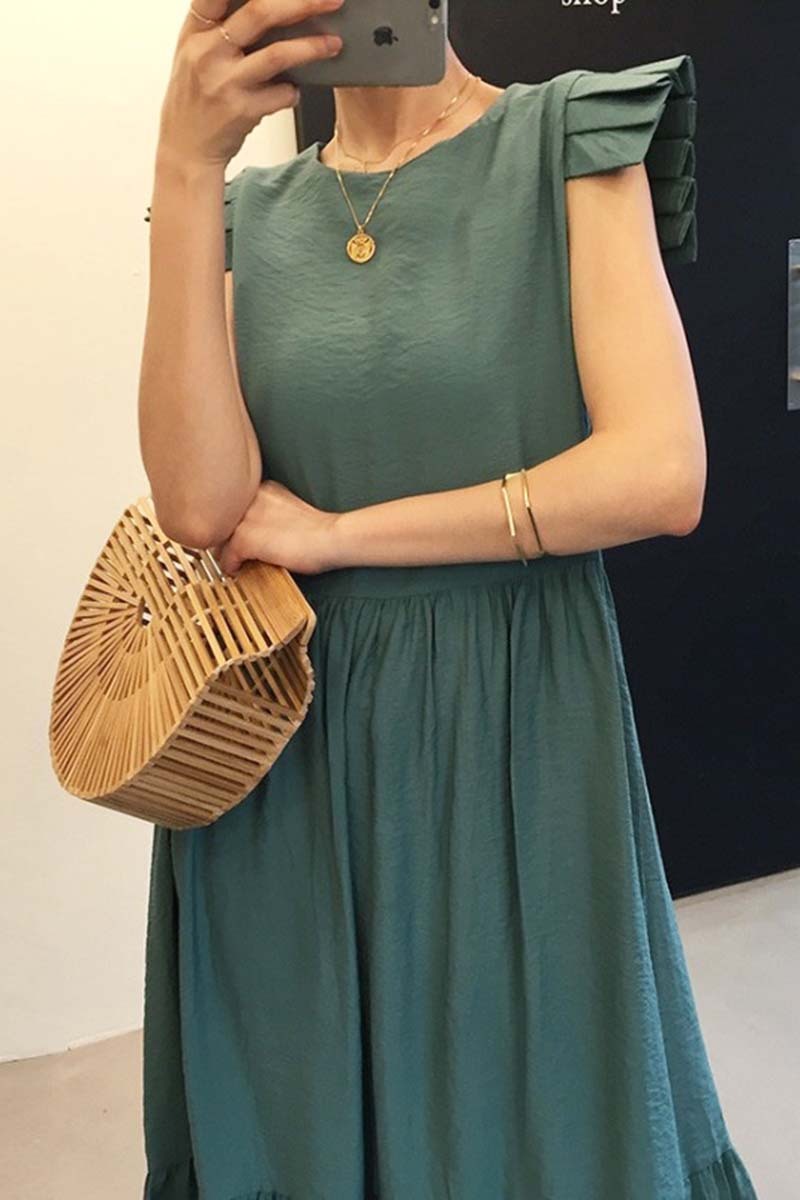 2色 ワンピース ノースリーブ 夏 きれいめ カジュアル かわいい ロング aライン Aライン フレア ティアード ロング ロング丈 アンクル丈 7分丈 ミディアム丈 ミドル丈 レギュラー丈 フリル袖 2色 ワンピース ノースリーブ 夏 きれいめ カジュアル かわいい ロング aライン Aライン フレア ティアード ロング ロング丈 アンクル丈 7分丈 ミディアム丈 ミドル丈 レギュラー丈 フリル袖