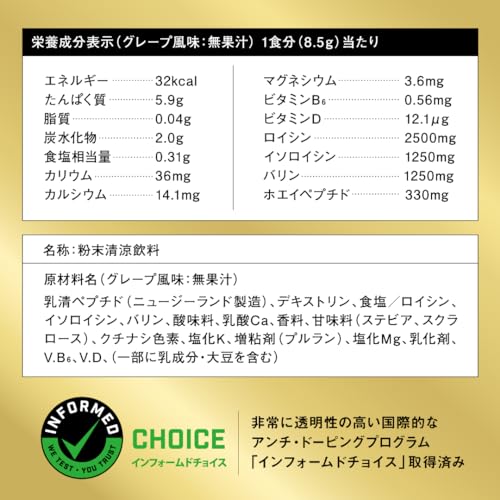 ザバス(SAVAS) BCAAパウダー グレープ風味 450g 明治