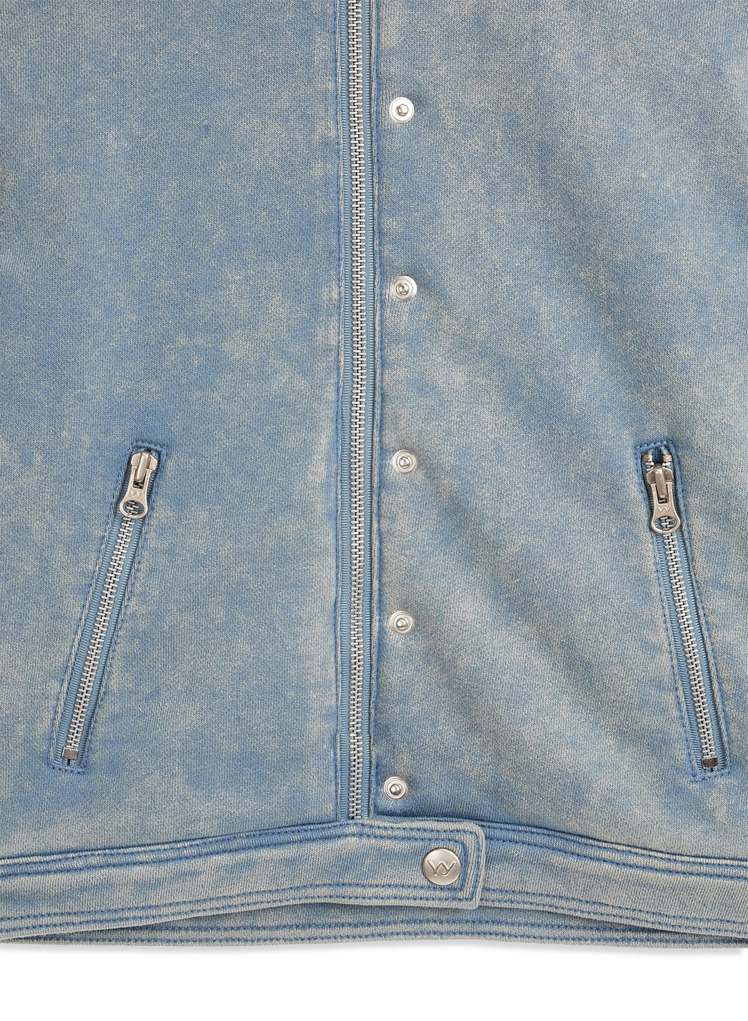 OPEN Yy】 JERSEY BIKER JACKET : BLUE ジャンパー・ブルゾン