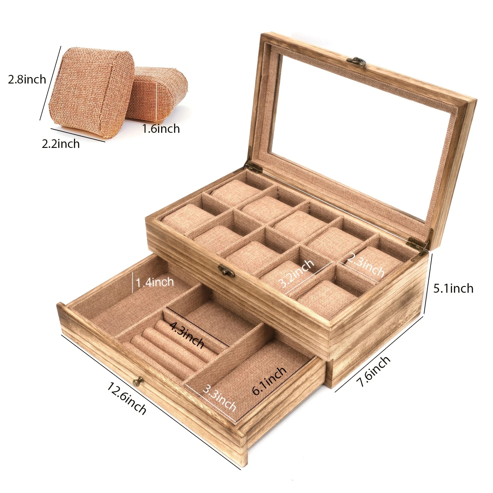 腕時計 収納ケース 10本収納 10スロット 時計ボックス ラグジュアリー 木製 ウォッチボックス 収納ボックス アクセサリー収納 おしゃれ インテリア プレゼント ギフト