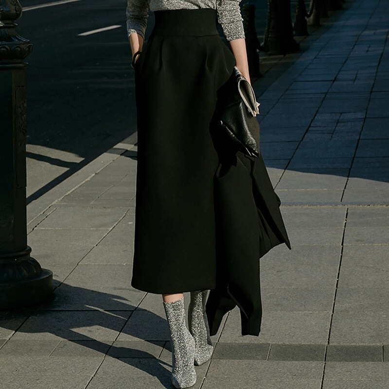 ボトムス スカート ミモレ丈スカート タイトスカート バックスリット ポケット ミモレ丈 かわいい 大人可愛い きれいめ シンプル カジュアル 上品 おしゃれ かっこい 大人女子 こなれ感 レトロ