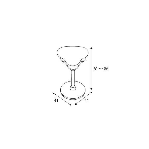 プロポーションスツール／HIGH ライトグレー CH-800H