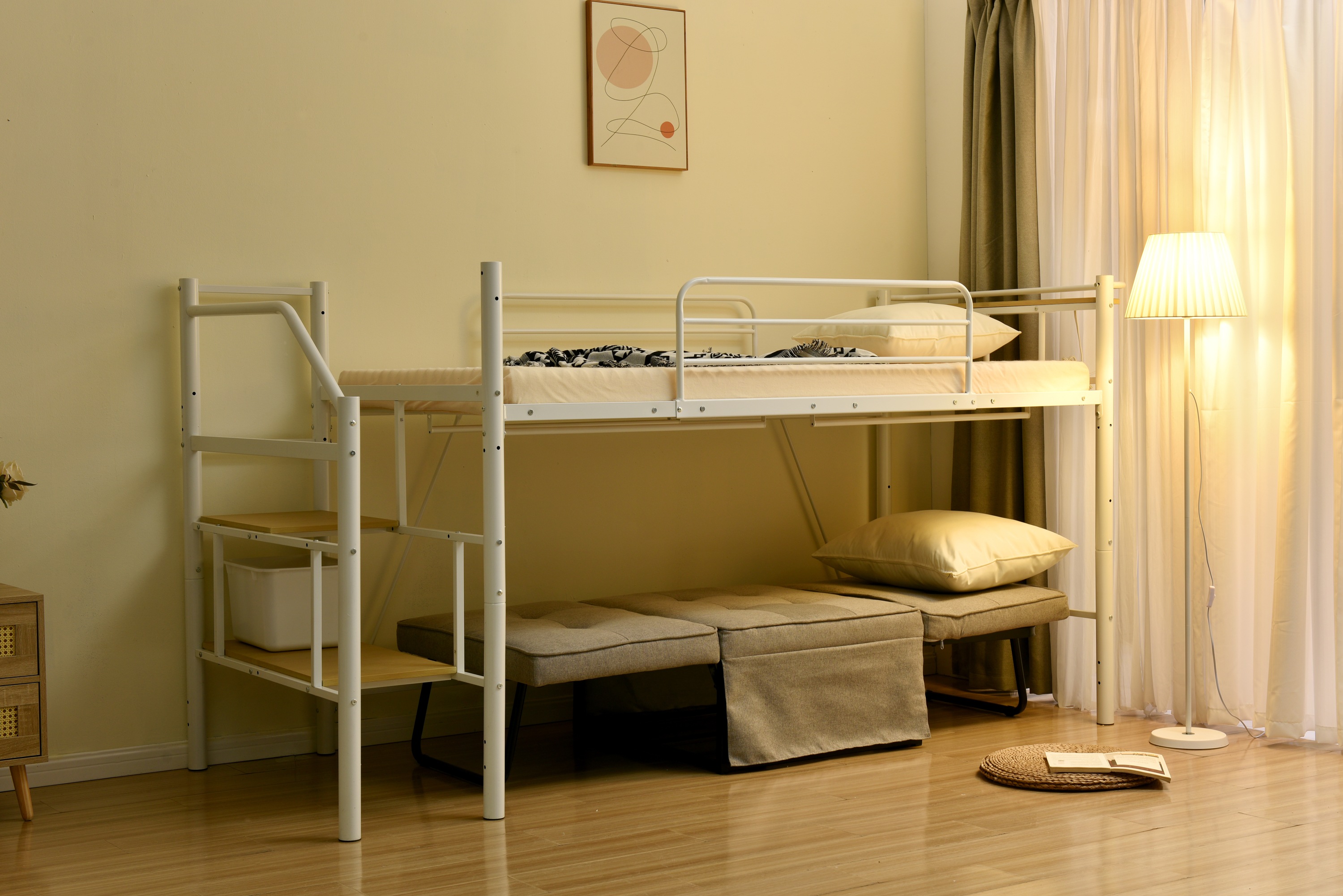 【パイプ床板・Sシングル】ロフトベッド パイプベッド シングル 耐荷重150kg 高さ130cm システムベッド ロータイプ 棚 収納 北欧風 大人 一人暮らし ハンガーポール4本付属 送料無料 ス 【パイプ床板・Sシングル】ロフトベッド パイプベッド シングル 耐荷重150kg 高さ130cm システムベッド ロータイプ 棚 収納 北欧風 大人 一人暮らし ハンガーポール4本付属 送料無料 ス