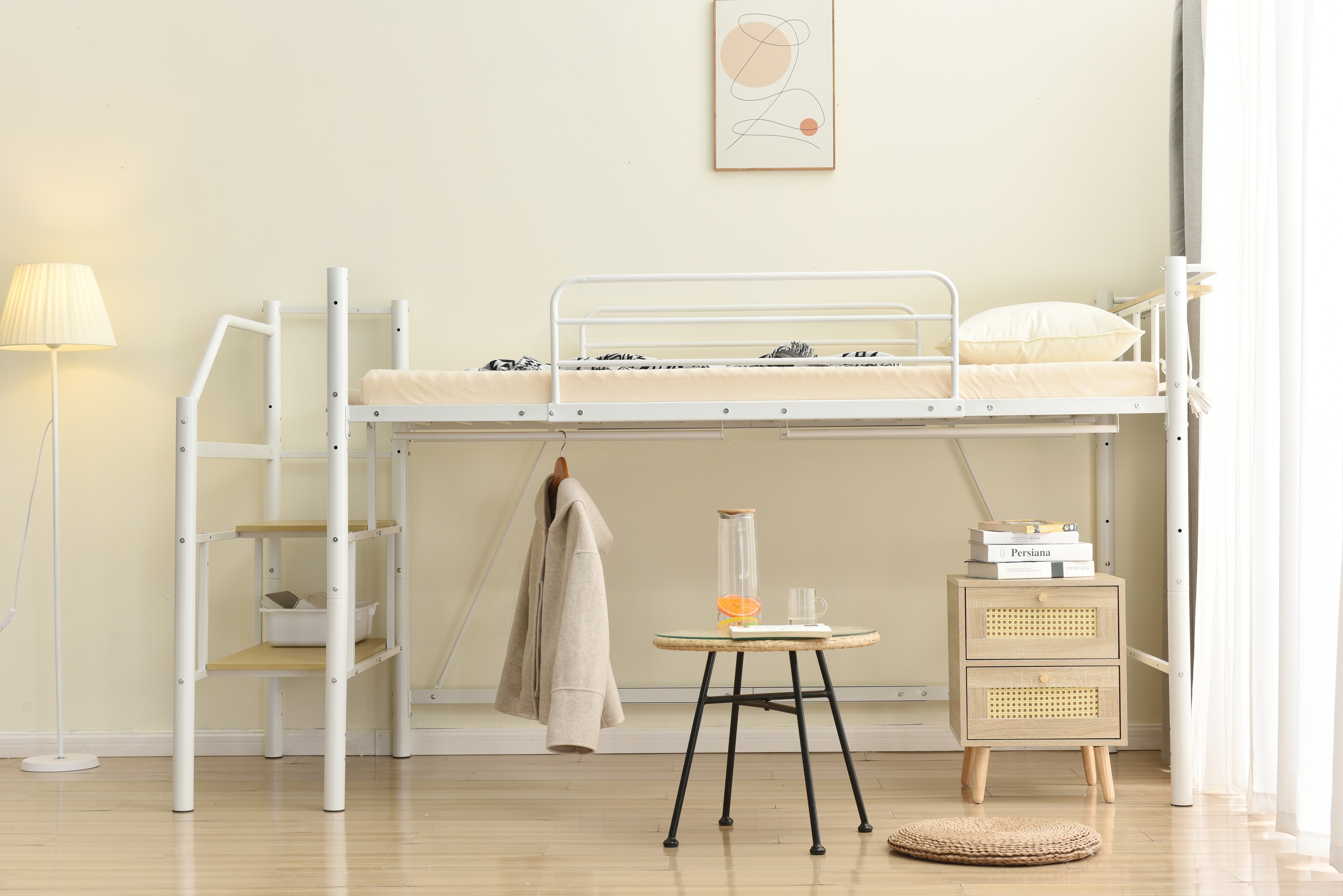 【パイプ床板・Sシングル】ロフトベッド パイプベッド シングル 耐荷重150kg 高さ130cm システムベッド ロータイプ 棚 収納 北欧風 大人 一人暮らし ハンガーポール4本付属 送料無料 ス 【パイプ床板・Sシングル】ロフトベッド パイプベッド シングル 耐荷重150kg 高さ130cm システムベッド ロータイプ 棚 収納 北欧風 大人 一人暮らし ハンガーポール4本付属 送料無料 ス