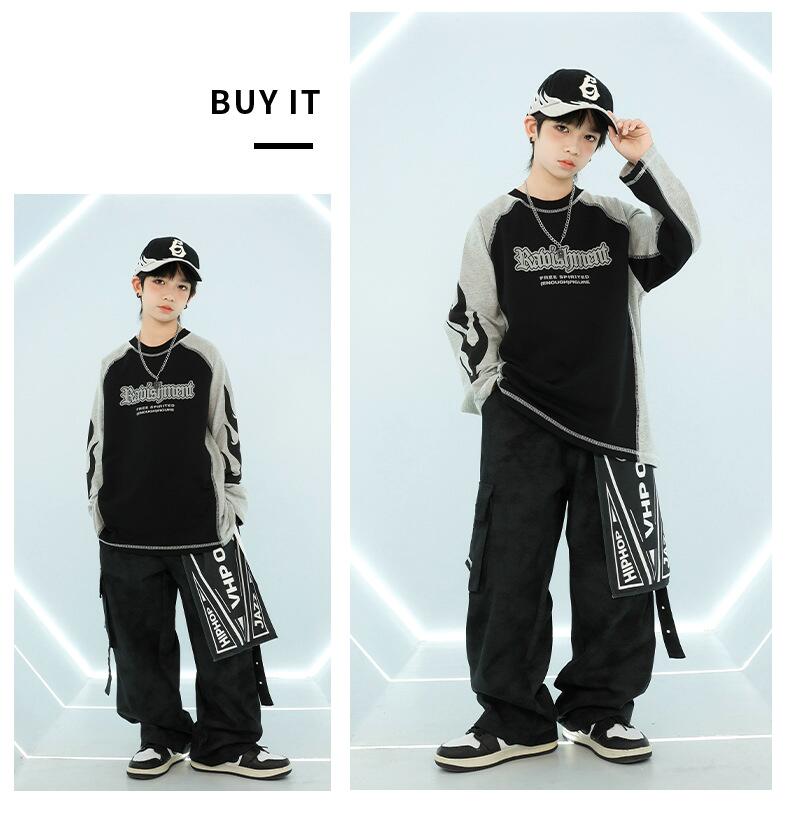 【2枚購入で1oo円OFF】トップス カーゴパンツ キッズ ダンス衣装 セットアップ 上下セット おしゃれ 女子 男子 子供 かっこいい カジュアル ダンスウエア ヒップホップ ジャズダンス 演出会 【2枚購入で1oo円OFF】トップス カーゴパンツ キッズ ダンス衣装 セットアップ 上下セット おしゃれ 女子 男子 子供 かっこいい カジュアル ダンスウエア ヒップホップ ジャズダンス 演出会