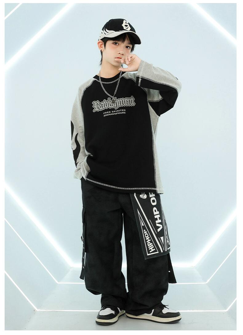 【2枚購入で1oo円OFF】トップス カーゴパンツ キッズ ダンス衣装 セットアップ 上下セット おしゃれ 女子 男子 子供 かっこいい カジュアル ダンスウエア ヒップホップ ジャズダンス 演出会 【2枚購入で1oo円OFF】トップス カーゴパンツ キッズ ダンス衣装 セットアップ 上下セット おしゃれ 女子 男子 子供 かっこいい カジュアル ダンスウエア ヒップホップ ジャズダンス 演出会