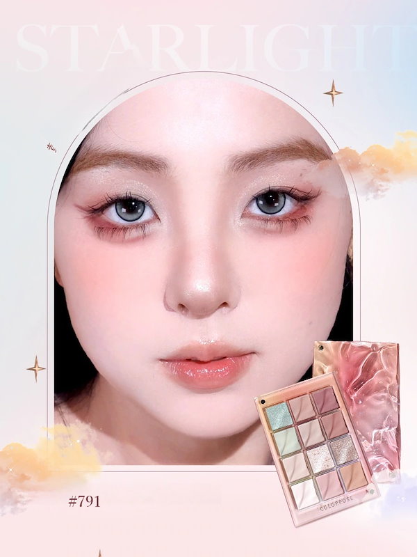 Qoo10] COLORROSE 【本日限定】アイシャドウ さざ波 アイシ