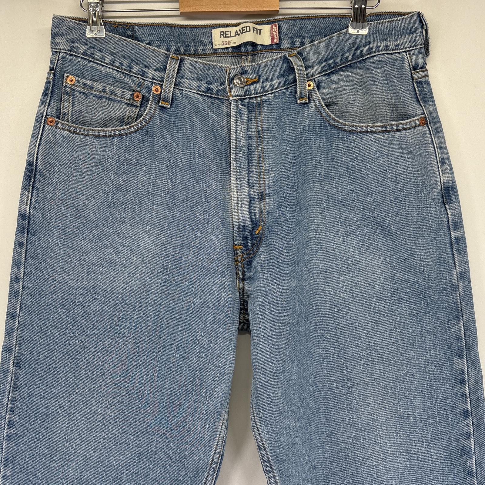 古着 デニムパンツ 550 テーパード ジーンズ ジーパン 5ポケット 長ズボン ジップ w36 L30 ブルー メンズ 古着 デニムパンツ 550 テーパード ジーンズ ジーパン 5ポケット 長ズボン ジップ w36 L30 ブルー メンズ