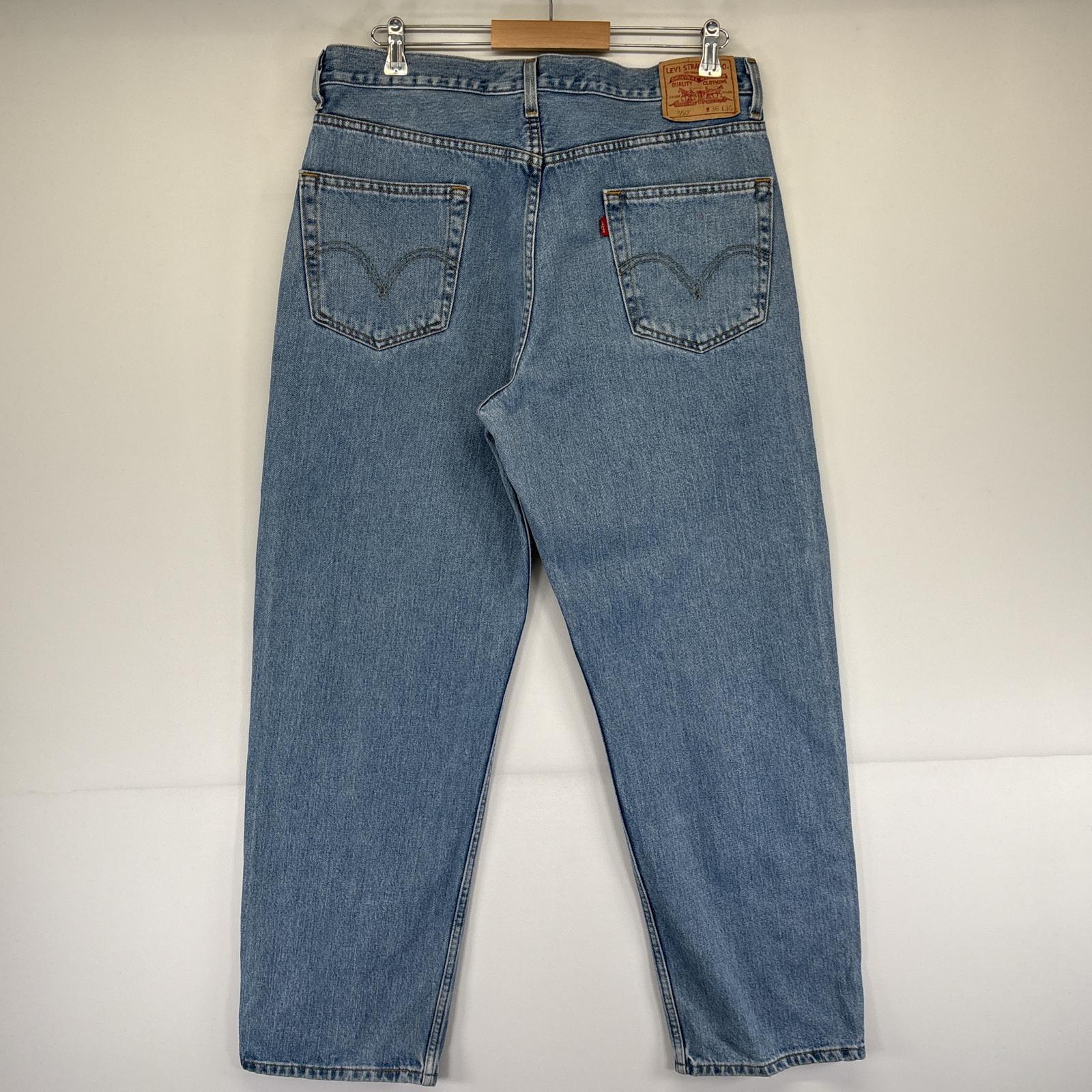 古着 デニムパンツ 550 テーパード ジーンズ ジーパン 5ポケット 長ズボン ジップ w36 L30 ブルー メンズ 古着 デニムパンツ 550 テーパード ジーンズ ジーパン 5ポケット 長ズボン ジップ w36 L30 ブルー メンズ