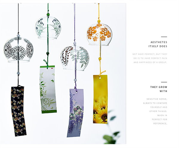 Qoo10] 江戸風鈴 4個6/8/10個セット ガラ