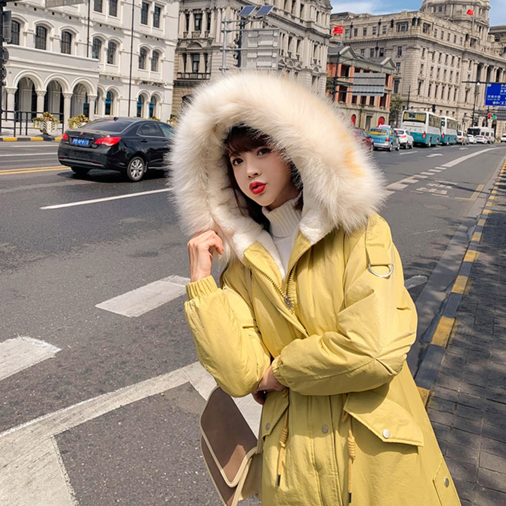 ロングダウン フードロングダウン 女性ロングダウン ファー裏ダウン 冬ダウン