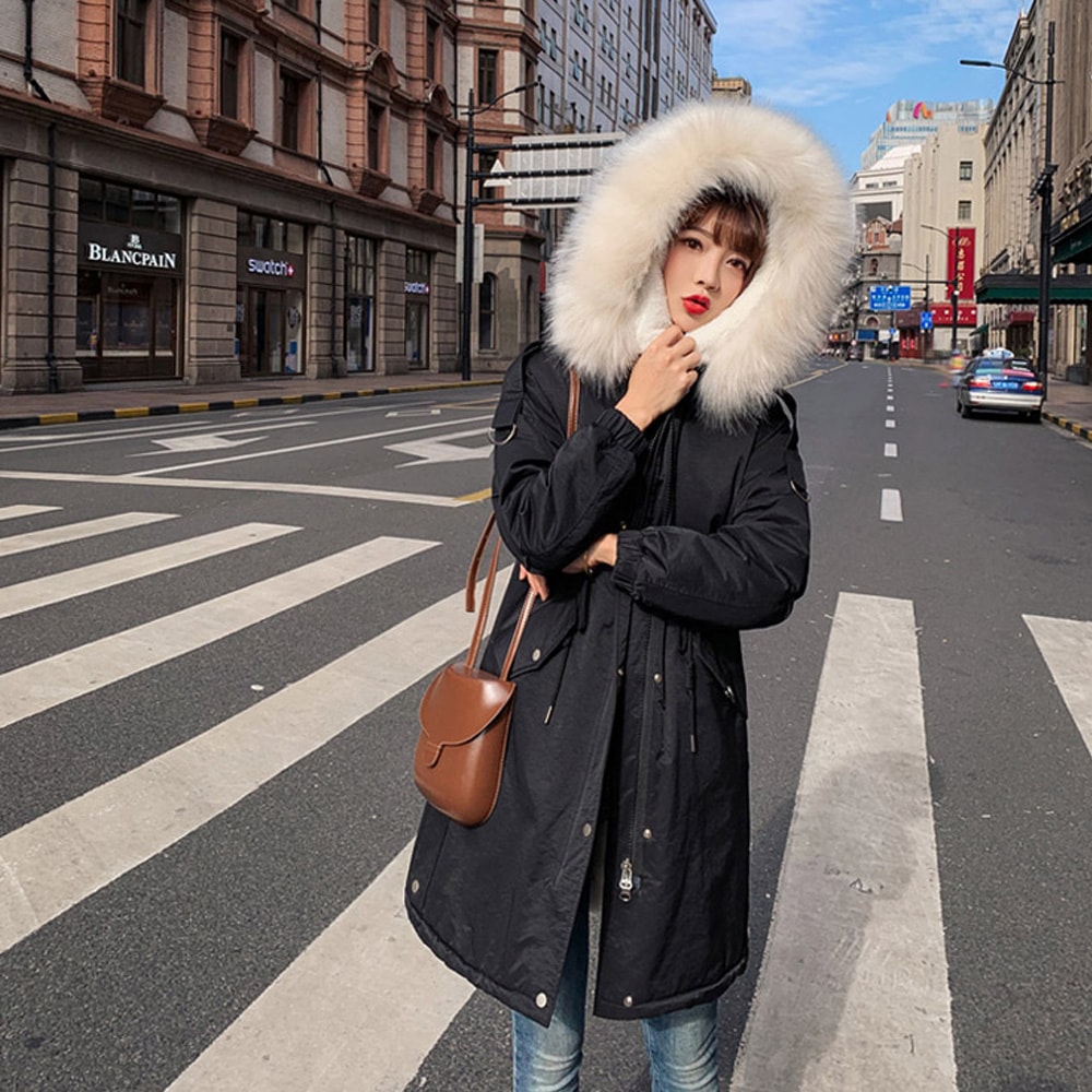 ロングダウン フードロングダウン 女性ロングダウン ファー裏ダウン 冬ダウン