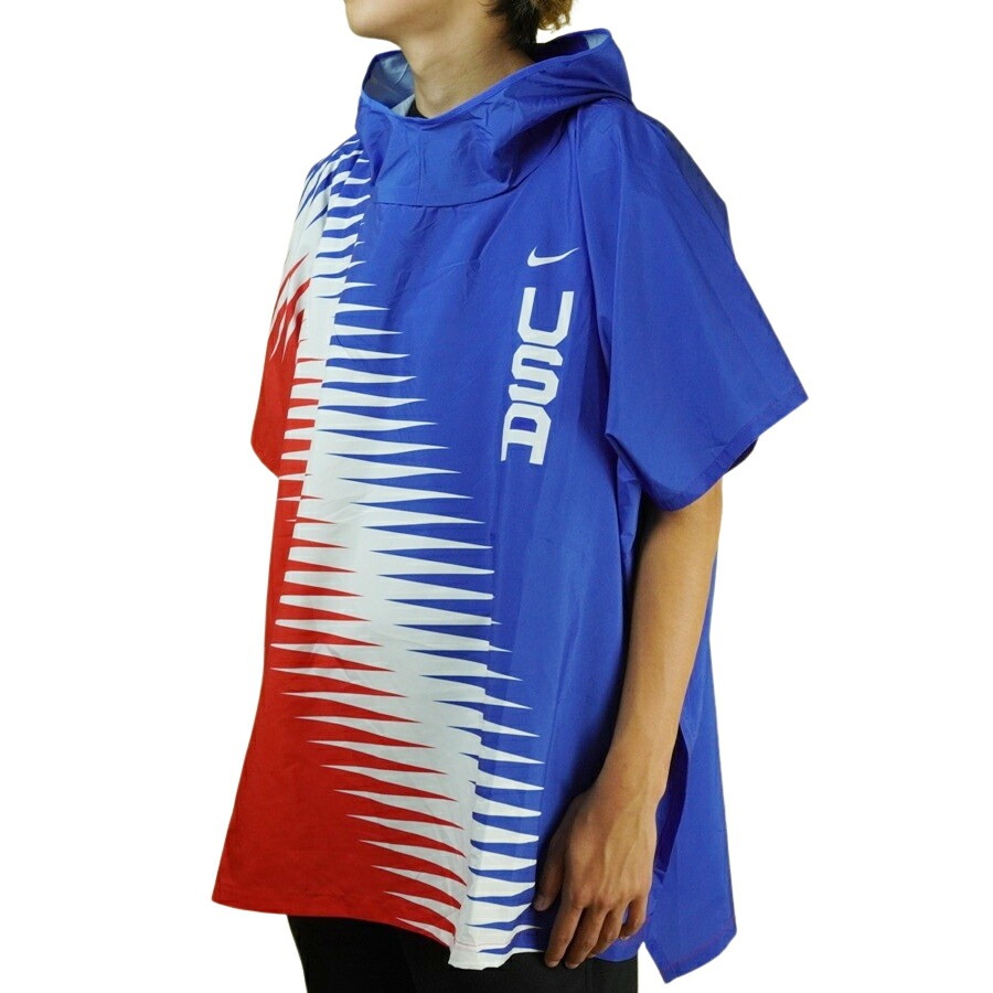 NIKE - ナイキ チーム USA マラソナー ランニングジャケット （ポンチョ） ナイキ NIKE男女兼用 ポンチョCV0431 TEAM USA MARATHONER