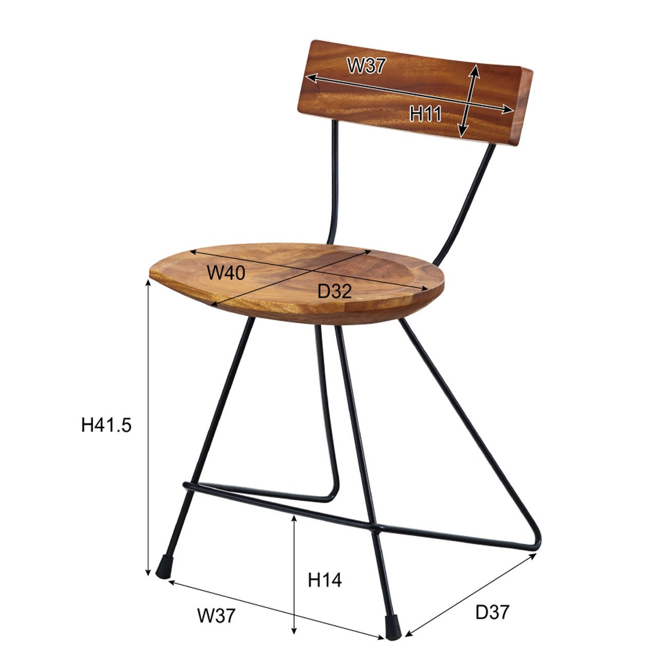 ダイニングチェアー おしゃれ 天然木製