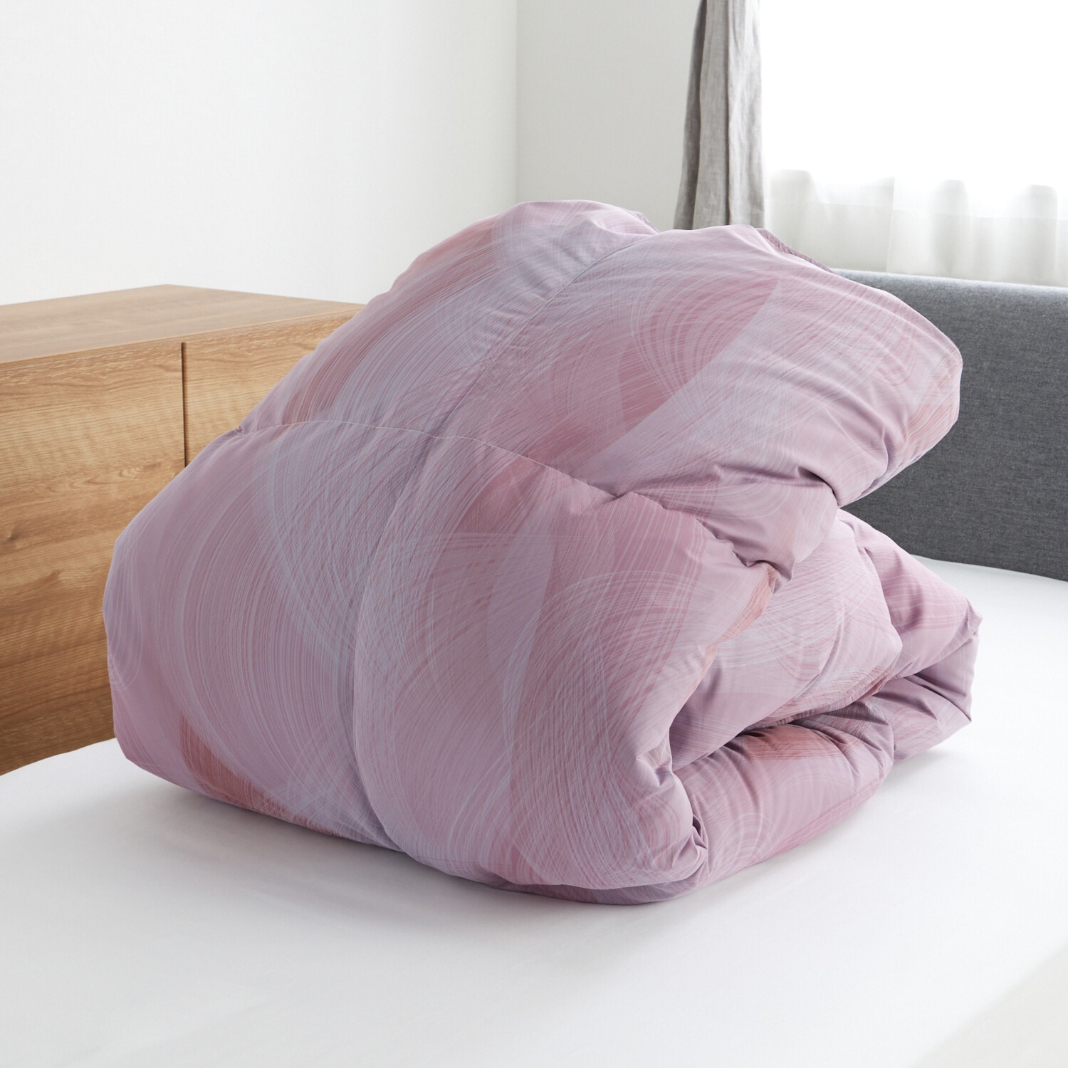 モリリン 抜群の暖かさ！日本製！ホワイトダウン蓄熱羽毛掛 けふとん