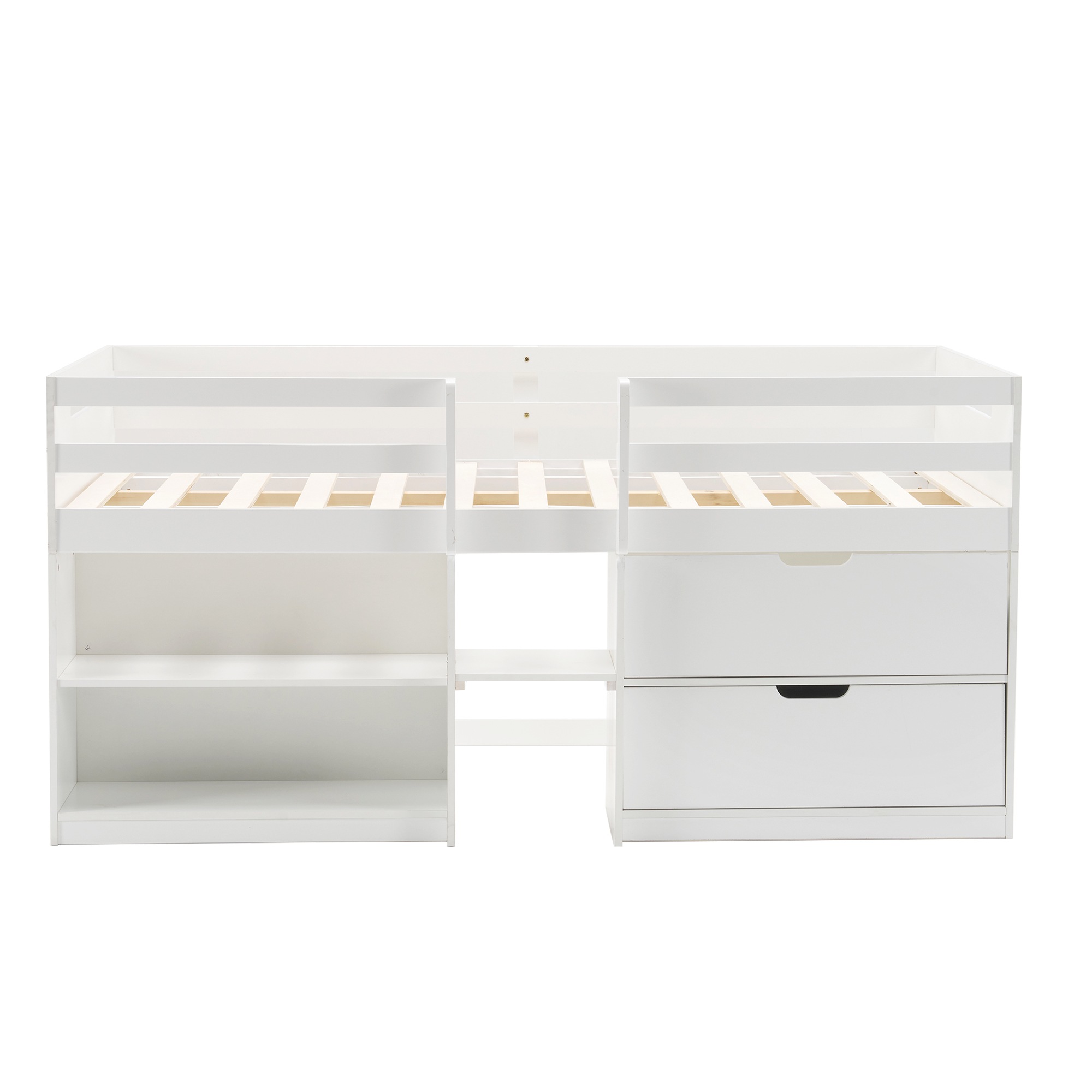 【国内発送】【新作】シシステムベッド シングル ロータイプ ハシゴ すのこ 引き出し システムベッド 本棚 収納 ブックシェルフ 子供ベッド ロフト ベッドロフトシステムベッド セット 木製ベッド 子