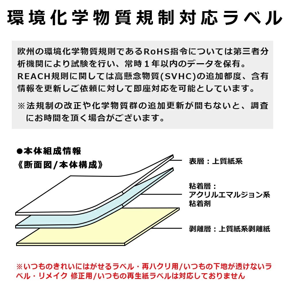 （まとめ買い）ラベル用紙 いつものラベル 収納/案内用 A4 1x3片付 3面 余白無し 100枚 ME-553T [x3]