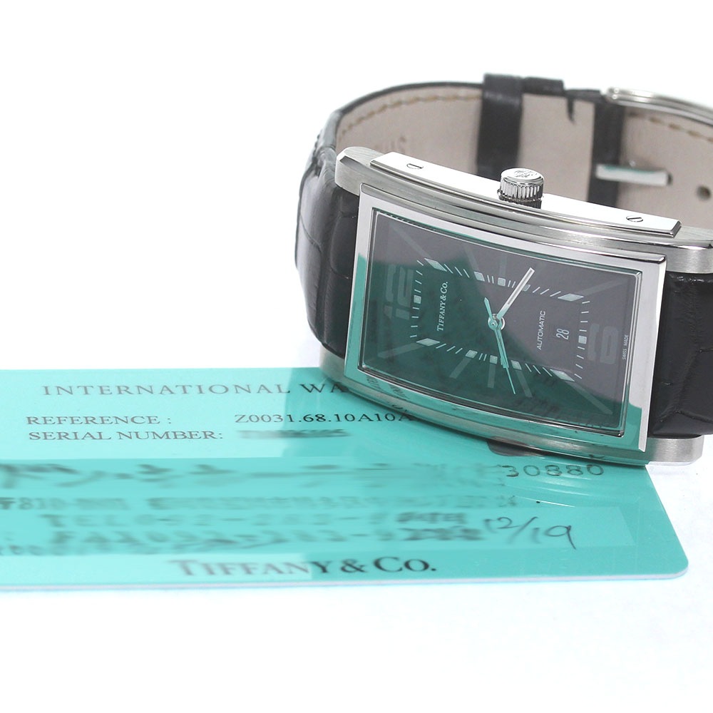 ティファニー TIFFANY&Co. Z0031.68.10A10A70A グランド デイト 自動巻き メンズ 良品 保証書付き_833622【中古】