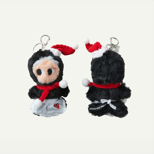 正規品 【YiaYia and friends】 DOLL KEYRING ロバ イヤイヤ SANTA DOLL KEYRING サンタ ロバ サンタ イヤイヤ キーリング ぬいぐるみ キーホルダー