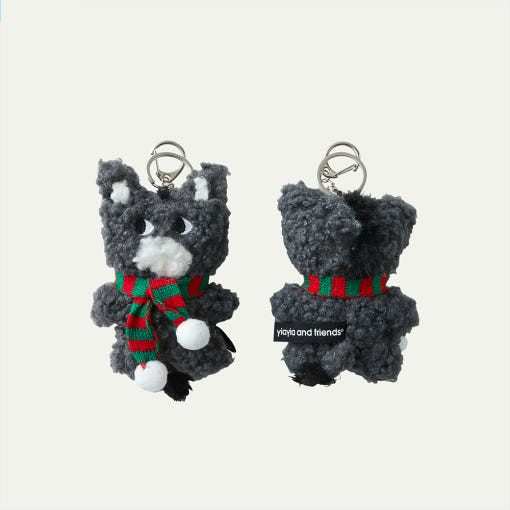 正規品 【YiaYia and friends】 DOLL KEYRING ロバ イヤイヤ SANTA DOLL KEYRING サンタ ロバ サンタ イヤイヤ キーリング ぬいぐるみ キーホルダー