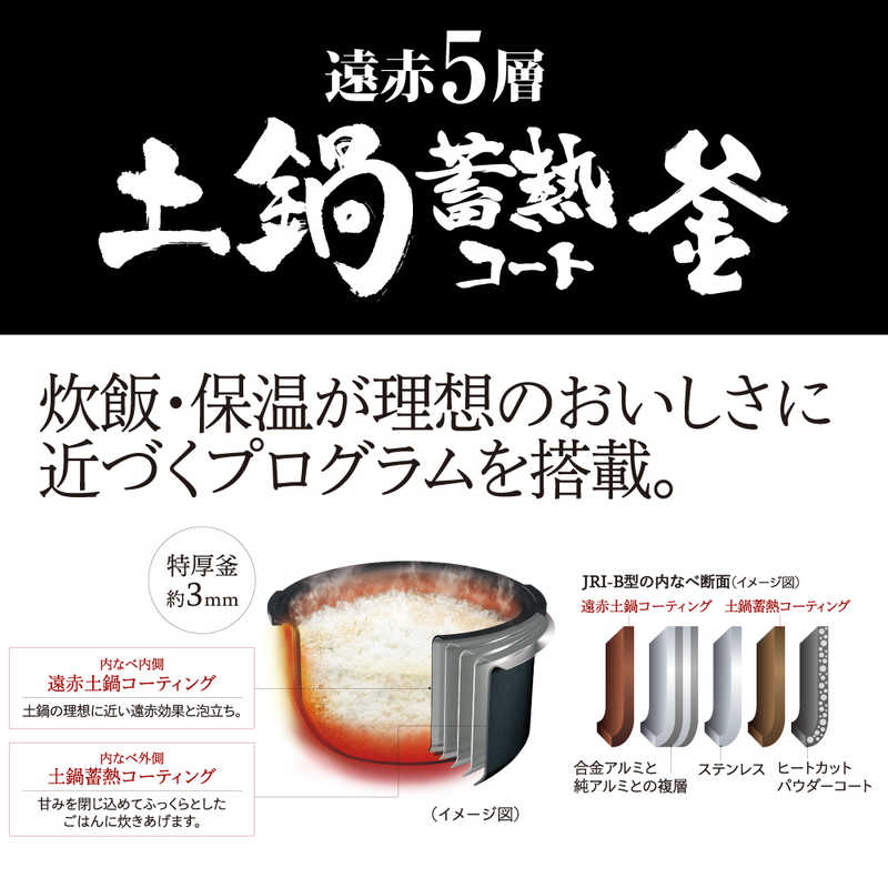 タイガー　TIGER　炊飯器 5.5合 圧力IH ホワイト　JRI-B100W