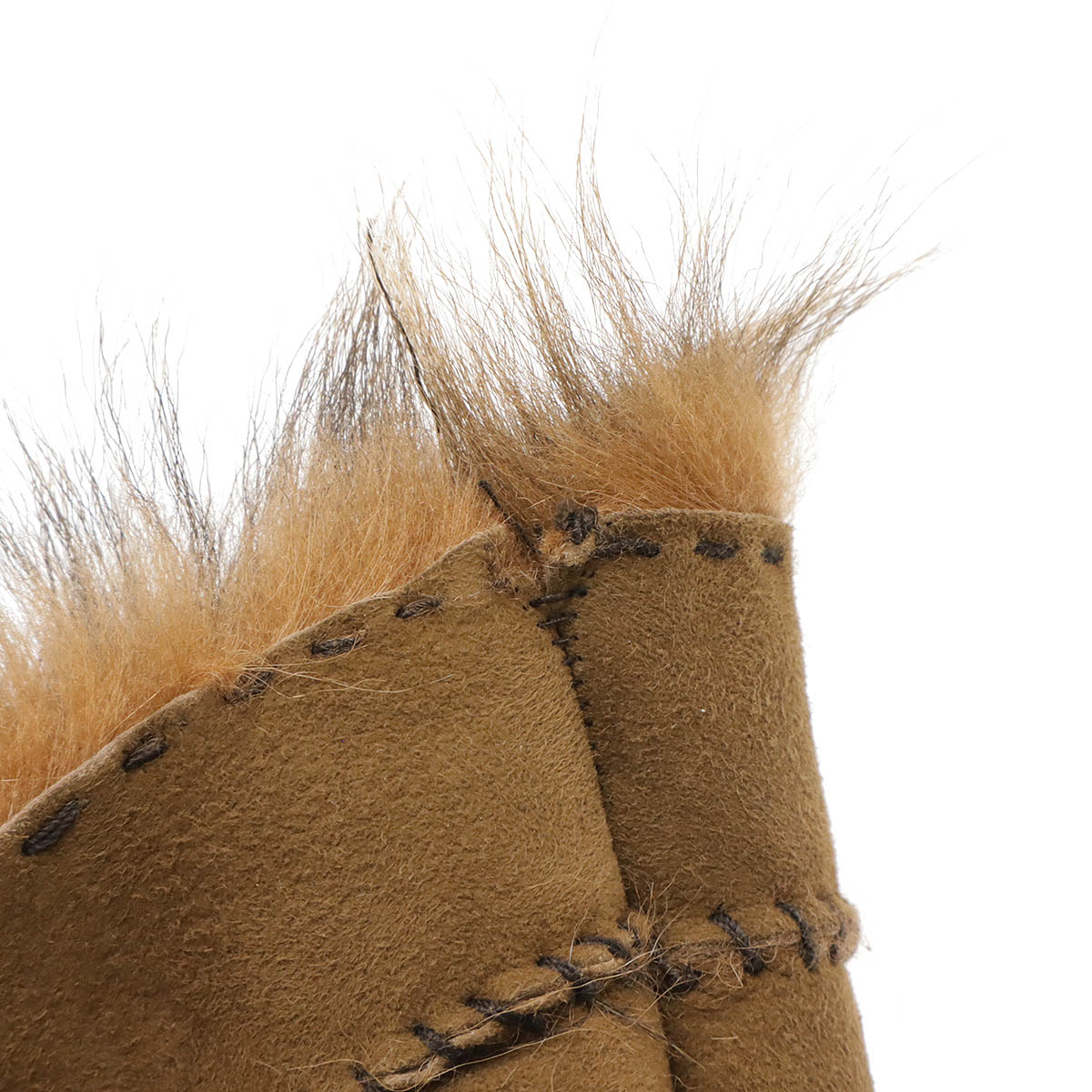 グローブ 手袋 ウール レザー ファー ブルーグレー系 ブラウ グローブ 手袋 ウール レザー ファー ブルーグレー系 ブラウ