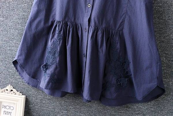 ノースリーブ ブラウス レディース トップス 春夏 ティアード チュニック Aライン 袖なし ノーカラー シンプル カジュアル 夏 白 花柄 刺繍 おしゃれ 大人可愛い ホワイト ネイビー 20代 3