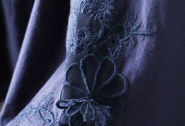 ノースリーブ ブラウス レディース トップス 春夏 ティアード チュニック Aライン 袖なし ノーカラー シンプル カジュアル 夏 白 花柄 刺繍 おしゃれ 大人可愛い ホワイト ネイビー 20代 3