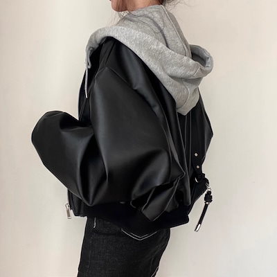 Qoo10] ライダースジャケット レディース 春 秋 : レディース服