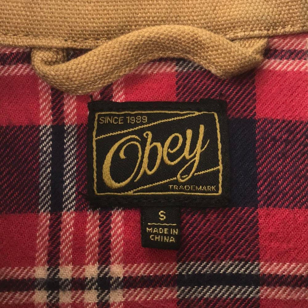 ロゴワッペン コットンジャケット S ベージュ 裏チェック メンズ ロゴワッペン コットンジャケット S ベージュ 裏チェック メンズ