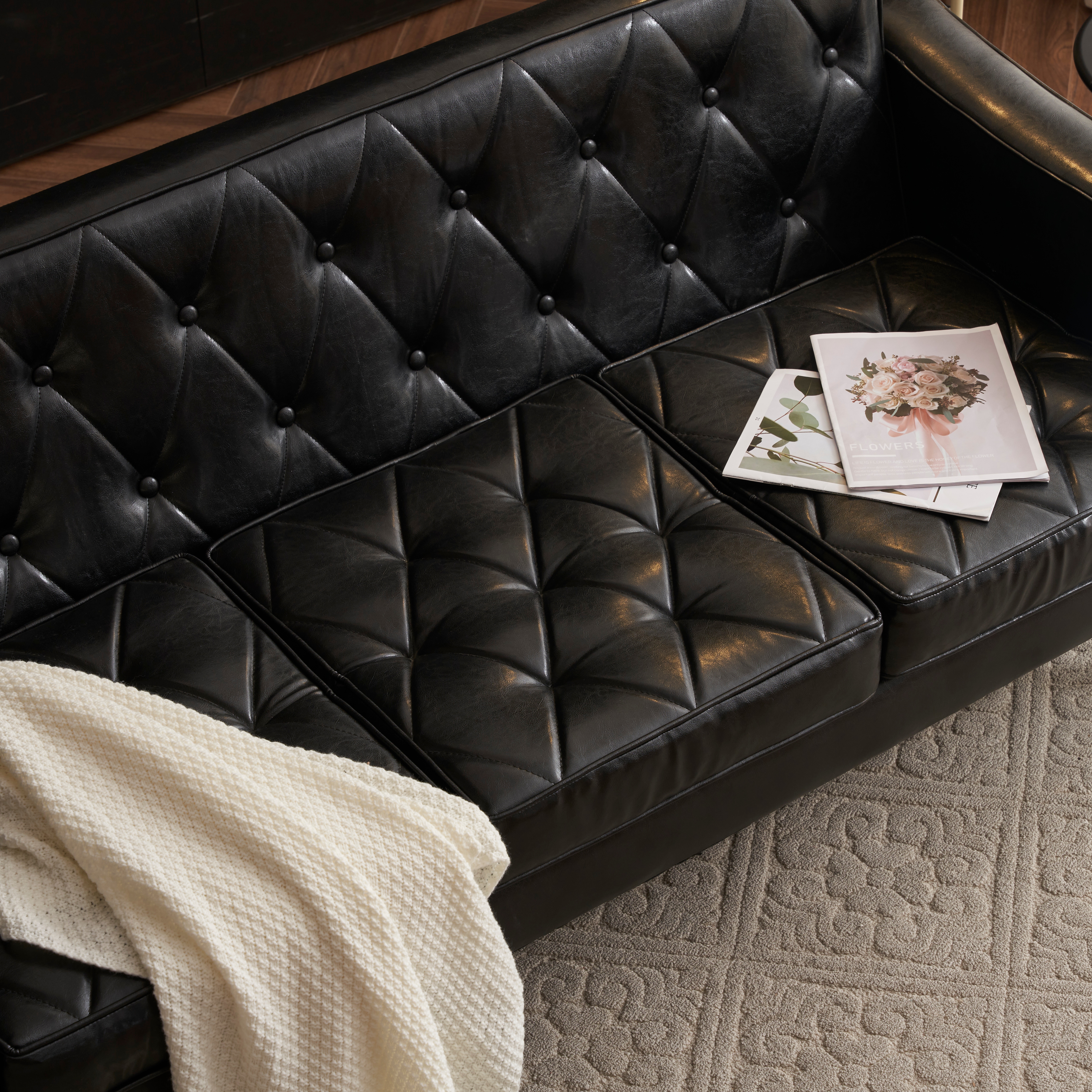 国内出荷 - 3日配達】ソファー 3人掛け カウチソファ リビングソファ