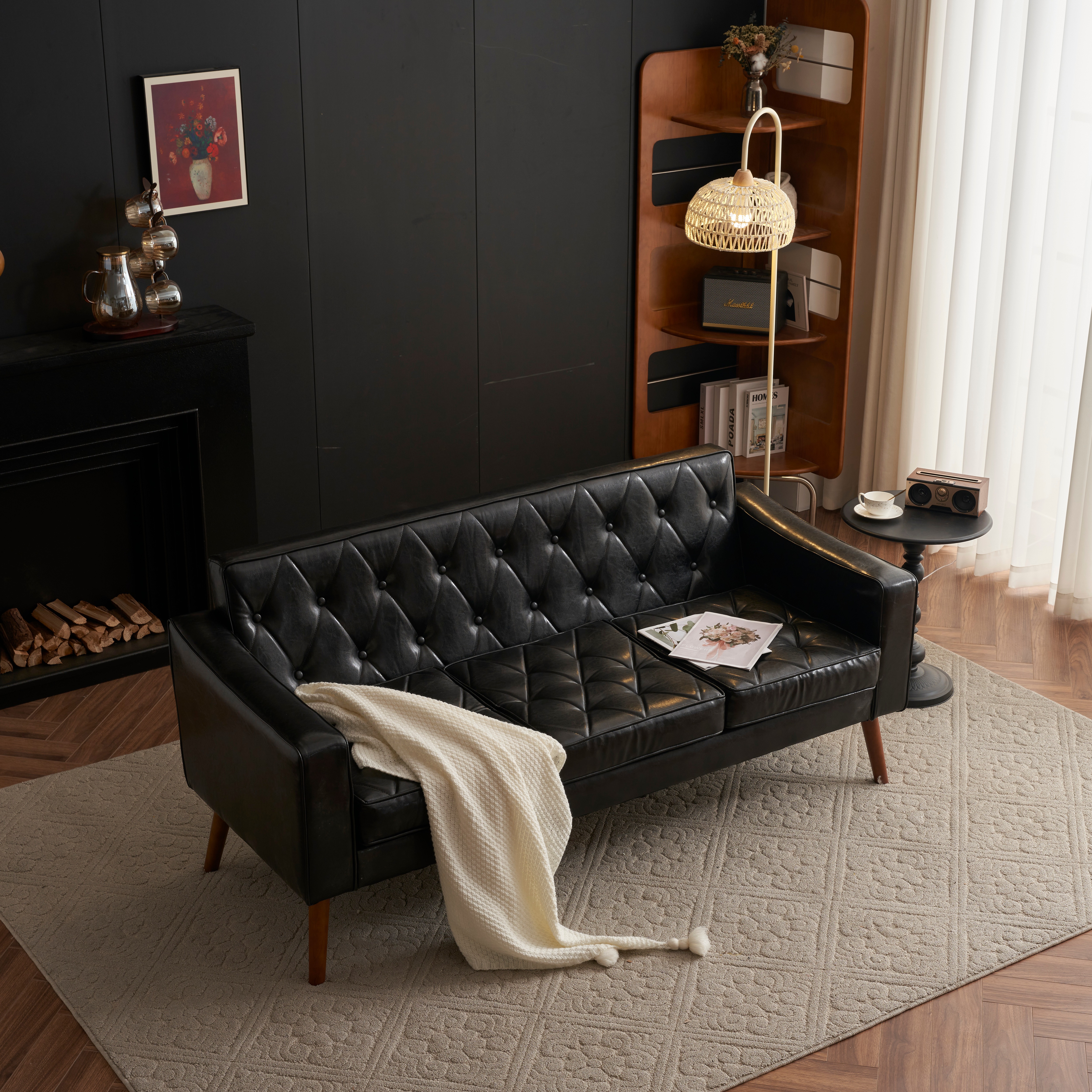 国内出荷 - 3日配達】ソファー 3人掛け カウチソファ リビングソファ