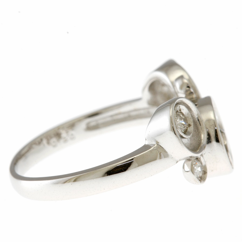 リング 指輪 12号 18金 K18ホワイトゴールド ダイヤモンド 中古 美品 リング 指輪 12号 18金 K18ホワイトゴールド ダイヤモンド 中古 美品