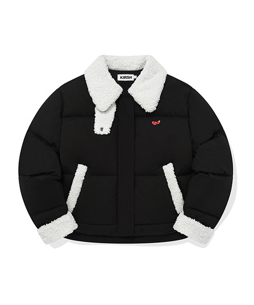 [LE SSERAFIM Eunchae] CHERRY FUR SHORT DOWN JUMPER [4色]