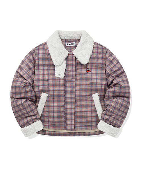 [LE SSERAFIM Eunchae] CHERRY FUR SHORT DOWN JUMPER [4色]