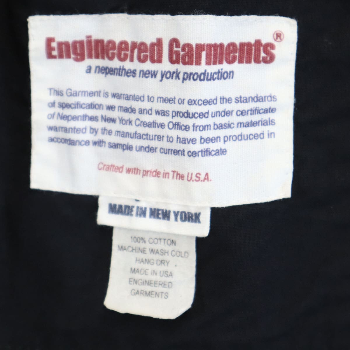 ENGINEERED GARMENTS エンジニアドガーメンツ USA製 ドット柄 テーラードジャケット XS 黒 水玉 メンズ 古着