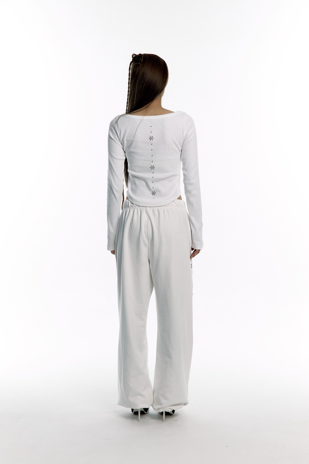 KASHIKO】 MONK LONG SLEEVE TOP : WHITE Tシャツ・カットソー