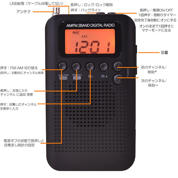 SHANLONYIポータブルラジオ 小型 ポケットラジオ 防災 Amazon.co.jp: SHANLONYIポータブルラジオ 小型 ポケットラジオ