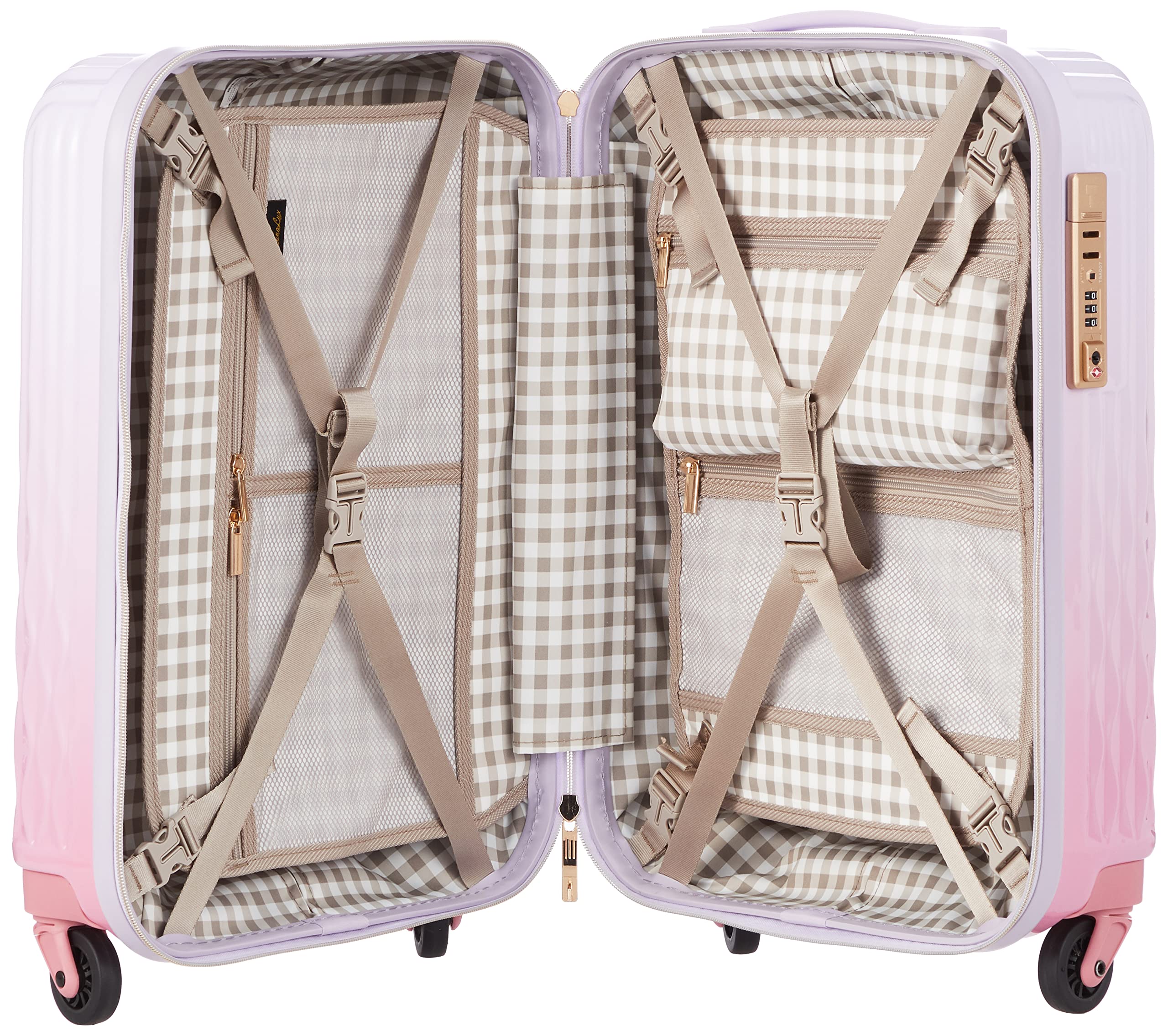 [シフレ] スーツケース ホワイトピンク TSAロック ハードジッパー 小型 Sサイズ 付き LUN2116-48 機内持ち込み可 32L 48 cm 2.8kg 内装抗菌ホワイトピンクピンクSサイズ