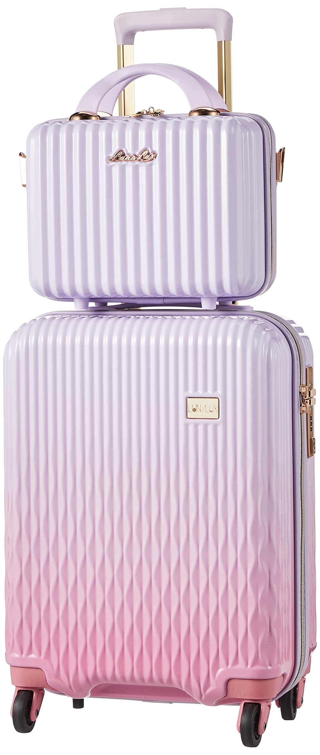 [シフレ] スーツケース ホワイトピンク TSAロック ハードジッパー 小型 Sサイズ 付き LUN2116-48 機内持ち込み可 32L 48 cm 2.8kg 内装抗菌ホワイトピンクピンクSサイズ