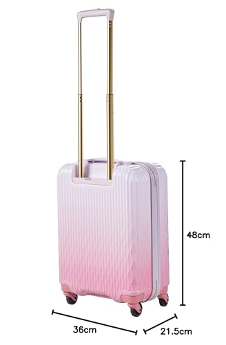 [シフレ] スーツケース ホワイトピンク TSAロック ハードジッパー 小型 Sサイズ 付き LUN2116-48 機内持ち込み可 32L 48 cm 2.8kg 内装抗菌ホワイトピンクピンクSサイズ