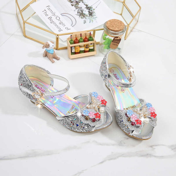 白雪姫サンダル】Disney 白雪姫 グリッター ハイヒール Amazon.co.jp