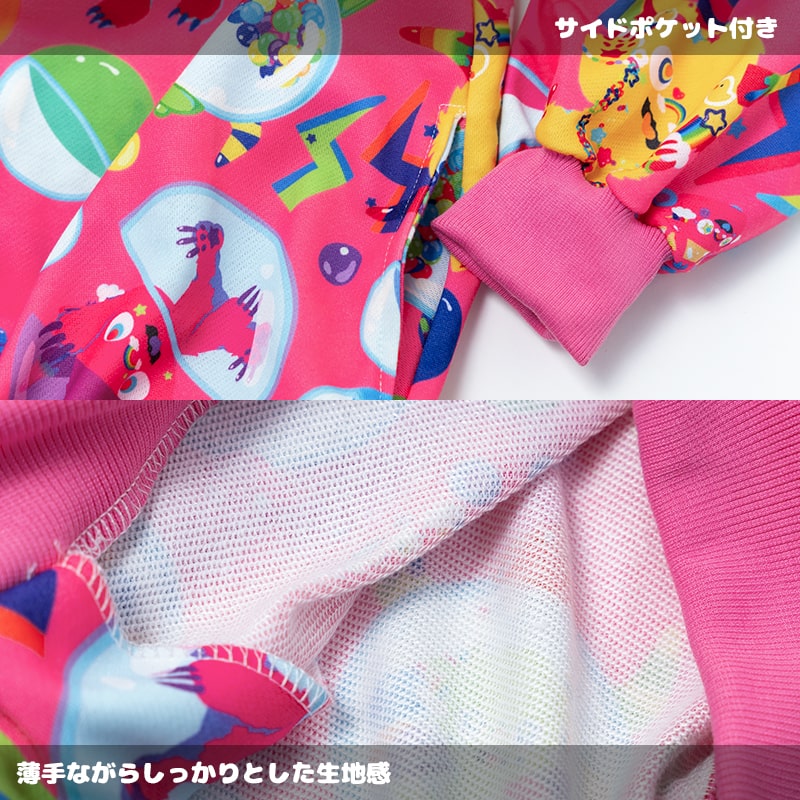 ACDC RAG カプセルモンスター ZIPパーカー 原宿系 デコラ ポップ 大きいサイズ ユニセックス